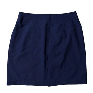 Worthington Navy Midi Skirt